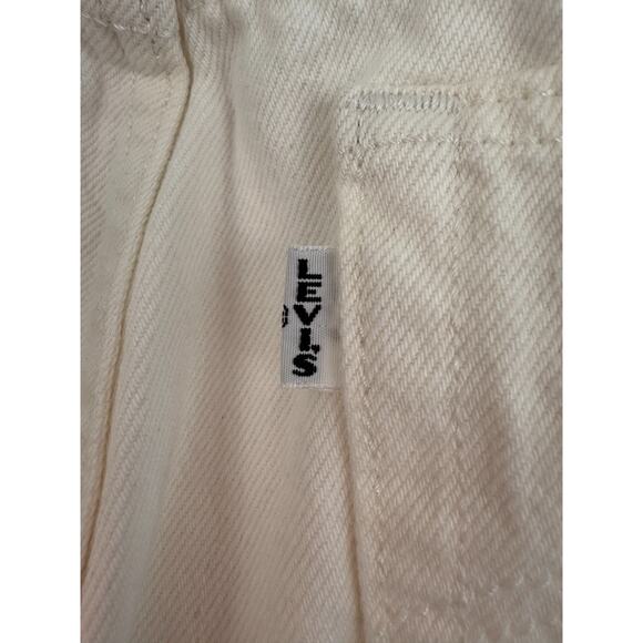 Levi's Premium Women Wedgie Straight Fit High Rise Jeans 30x28 White NWT - Picture 8 of 13